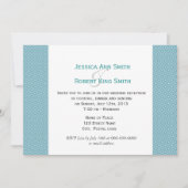 Invitation Simple, élégant réception de mariage bleu royal (Devant)