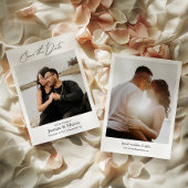 Invitation Simple élégant Script photo mariage Enregistrer la