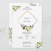 Invitation simple élégante (Devant / Derrière)