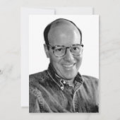 Invitation Simple Élégante Célébration Commémorative De La Vi (Dos)