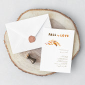 Invitation Simple élégante chute dans l'amour : Mariage blanc