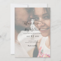 Simple élégante photo déchargée tout en un Mariage