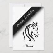 Invitation simple et blanche pour une fête d'anniv (Devant)