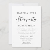 Invitation Simple et élégant Happy toujours après la fête (Devant)