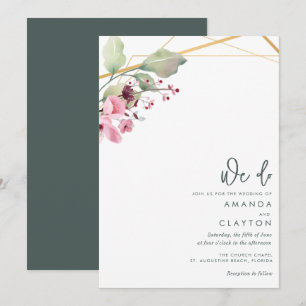 Invitation Simple et élégant Mariage de verdure