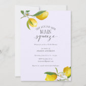 Invitation Simple et élégante Elle a trouvé son principal pre (Devant)