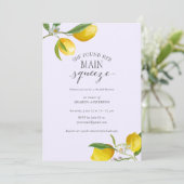 Invitation Simple et élégante Elle a trouvé son principal pre (Debout devant)