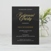 Invitation simple et élégante pour une fête de ret (Debout devant)
