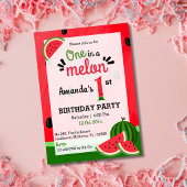 Invitation Simple et mignon thème moderne "Un dans un melon"