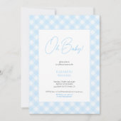 Invitation simple et mignonne pour une fête de béb (Devant)