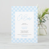 Invitation simple et mignonne pour une fête de béb (Debout devant)