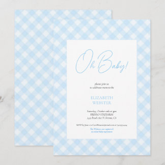 Invitation simple et mignonne pour une fête de béb