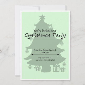Invitation simple et mignonne pour une fête de Noë