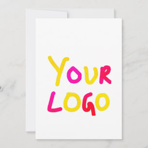 Invitation simple et minimal ajoutez votre logo/votre design 