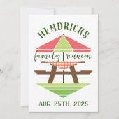 Invitation simple et moderne à la réunion de famil (Devant)