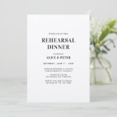 Invitation simple et moderne avec monogramme pour  (Debout devant)