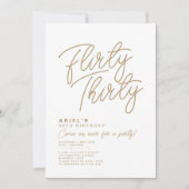 Invitation simple et moderne pour un trente ans co (Devant)