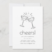 Invitation Simple et Moderne pour une Soirée de Fé (Devant)