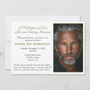 Invitation simple et personnalisée pour une célébr