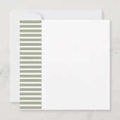 Invitation Simple Fête de Mariage au Vert de Sauge (Dos)