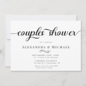 Invitation Simple Fête de Mariage de Couple (Devant)