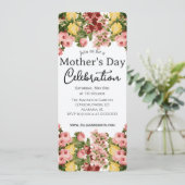 Invitation Simple fête des mères | Thème floral (Debout devant)