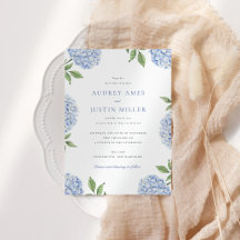 Simple Fleur de Mariage d'Hortensia Bleu