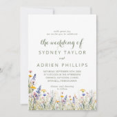 Invitation Simple Fleur Sauvage L'Invitation De Mariage (Devant)