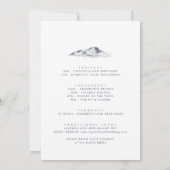 Invitation Simple Floral Mountain Bachelorette Week-end (Dos)