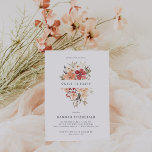 Invitation Simple Floral Sweet 16 Anniversaire<br><div class="desc">Doté de fleurs aquarelles aquarellées et de caractères modernes. Doux et chic cette fête est la meilleure façon de célébrer un anniversaire si fabuleux ! Idéal pour tous les âges. Un thème de Jardin est très polyvalent et peut être adapté à toutes les occasions. Il ne devient pas beaucoup plus...</div>