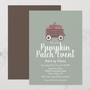 Invitation Simple Flyer d'événement d'automne Halloween Patch