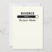 Invitation Simple Funny Divorce Loading Support Party (Dos)