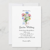 Invitation Simple Garden Spring Daisy Wildflower Minimal (Devant)