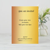Invitation simple GoLd (Debout devant)