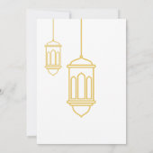 Invitation Simple Gold Lantern Minimalist Ramadan Iftar (Dos)