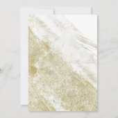 Invitation Simple Gold Minimalist Genre Reveval Party (Dos)
