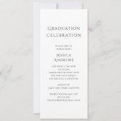 Invitation Simple Graduation Design moderne moderne photo de (Dos)
