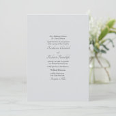 Invitation Simple gris clair Mariage formel Un lieu Matte (Debout devant)
