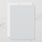 Invitation Simple gris clair Mariage formel Un lieu Matte (Dos)