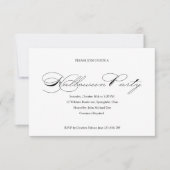 Invitation simple Halloween Ball Costume fête (Devant)