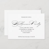 Invitation simple Halloween Ball Costume fête (Devant / Derrière)