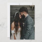 Invitation Simple Handwritten Save The Date Wedding Photo (Dos)