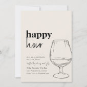 Invitation simple Happy Hour House (Devant)