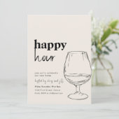 Invitation simple Happy Hour House (Debout devant)
