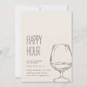 Invitation simple Happy Hour House (Devant)