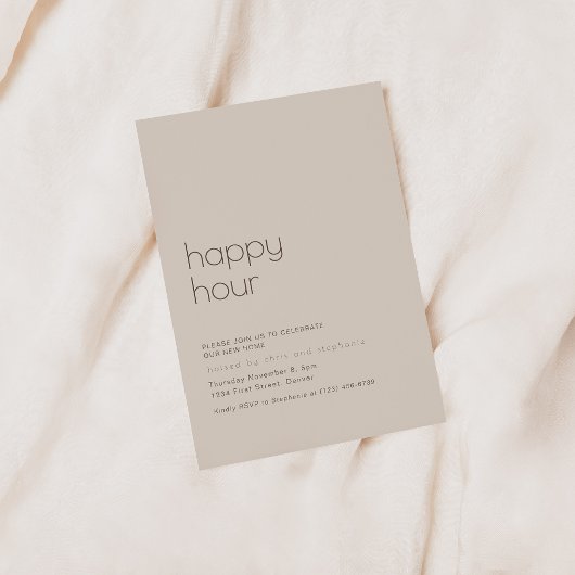 Invitation simple Happy Hour House