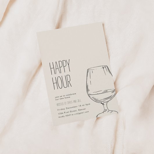 Invitation simple Happy Hour House