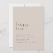 Invitation simple Happy Hour House (Devant)