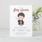 Invitation Simple Harry Potter Baby Sprinkle (Debout devant)