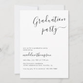 Invitation Simple High School College Photo Party (Devant)